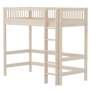 Litera CLASSIC escalera recta madera de pino maciza espacio de almacenamiento estación de trabajo FLEXA