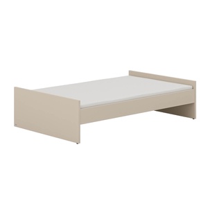 LITTLE FLO Umbaubett 120x200 in Kaschmirbeige, mit Design-Gitterseiten vorne und hinten ohne Lattenrost und Matratze LITTLE FLO Paidi Beige cashmere