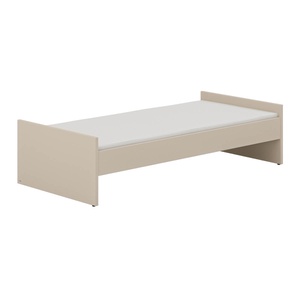 LITTLE FLO Umbaubett 90x200 in Kaschmirbeige, mit Design-Gitterseiten vorne und hinten ohne Lattenrost und Matratze LITTLE FLO Paidi Beige cashmere