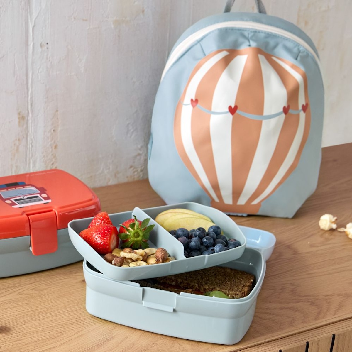 Lunch Set Tiny Drivers Balloon Laessig (Lunchbox + Drinking Bottle)