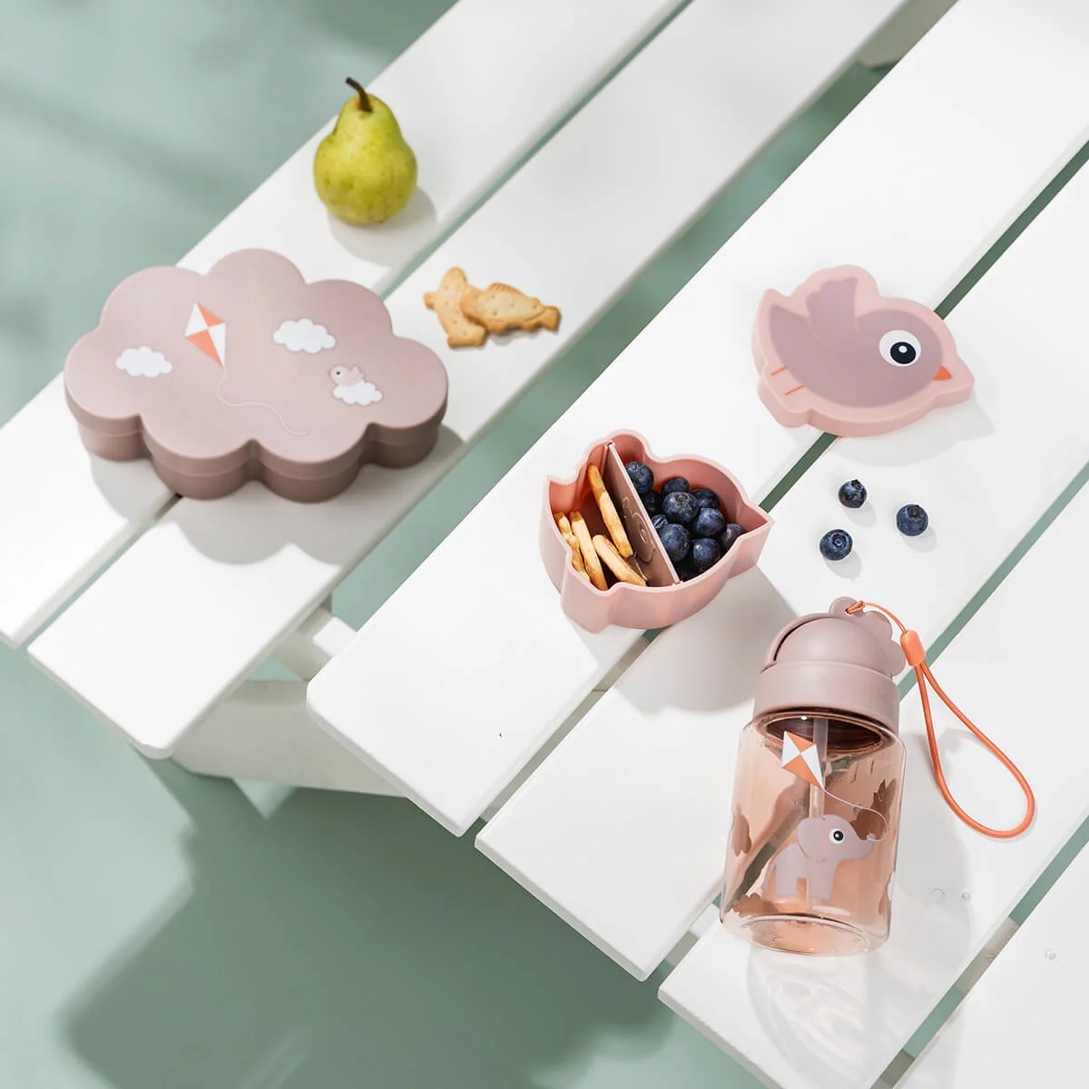 Lunch & Snackbox mit Trinkflasche Playground Done by Deer Rosa