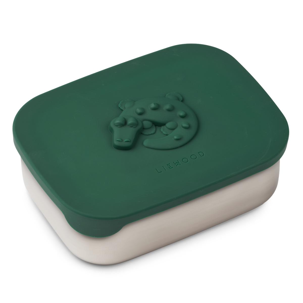Lunchbox Arthur Crocodile Liewood garden green