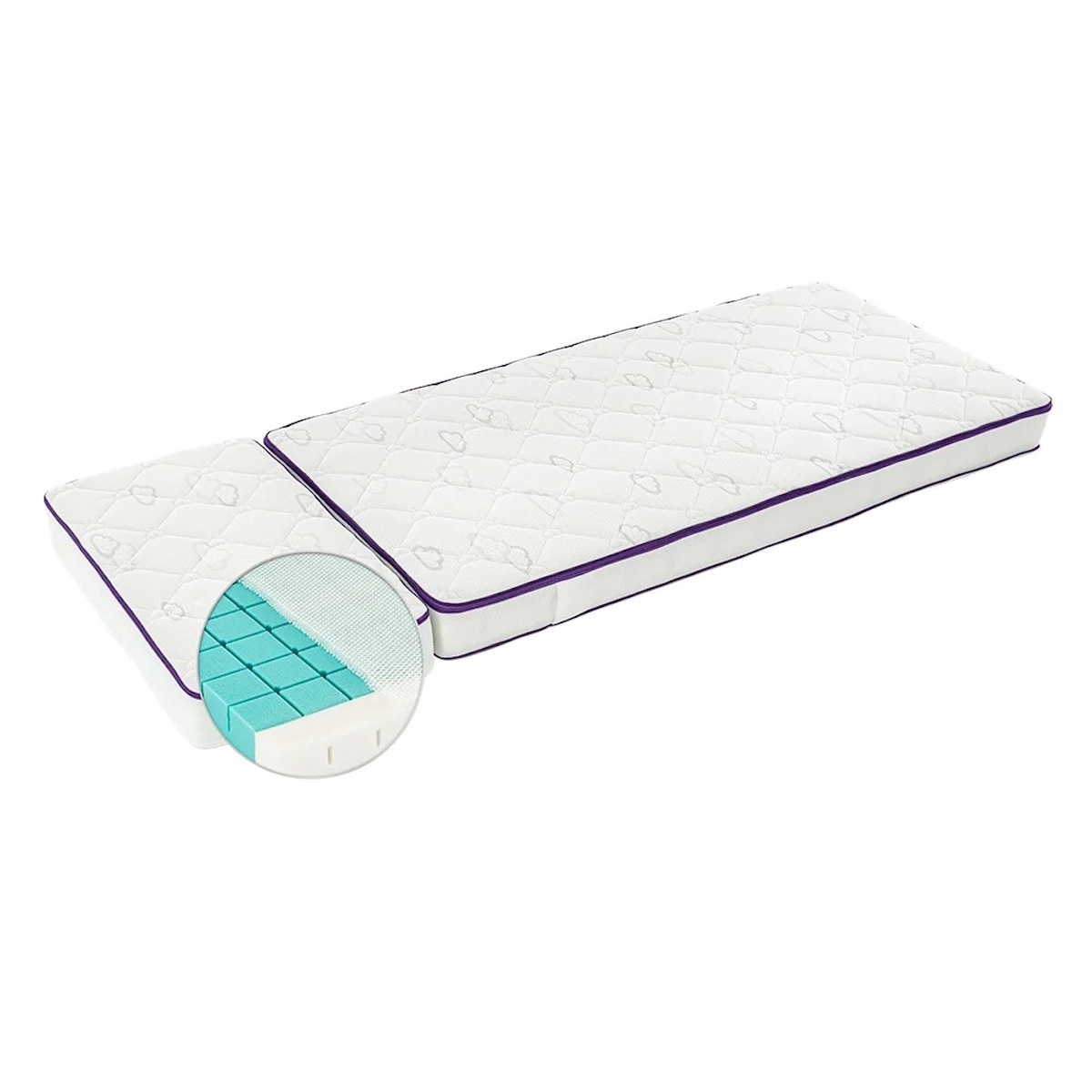 Matratze Wood mini+ baby + Erweiterung SPRING AIR Oliver Furniture