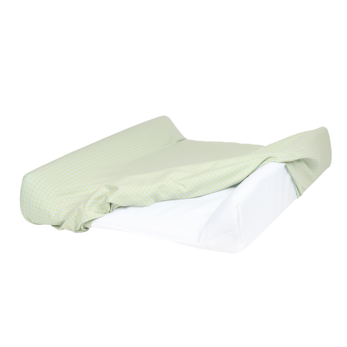 Matrizenhaus STORIES Limitierte Auflage - Bio-Baumwolljersey 50x70cm Nobodinoz grünes Zitronengitter