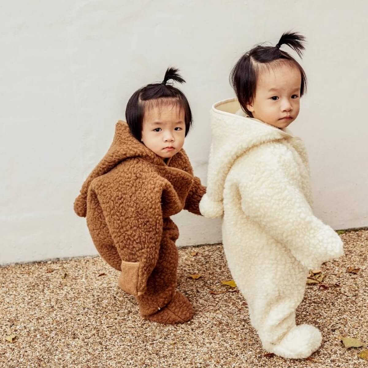 Merino Wool Snugglesuit (romper) 6-18m Binibamba milk