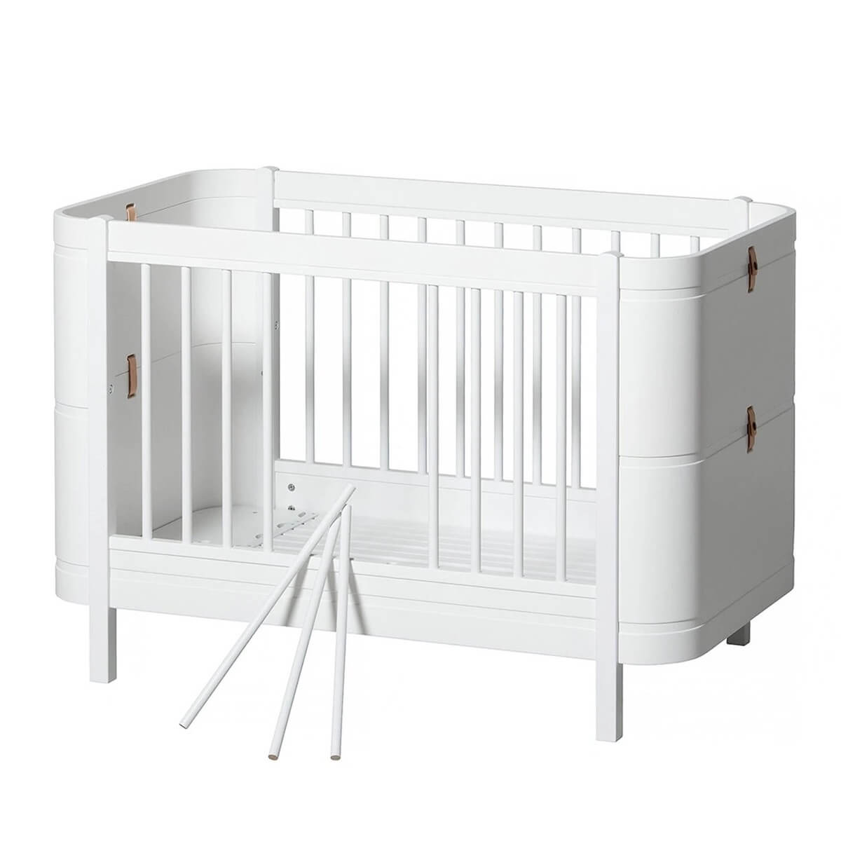 Mini+ cot, 68x122 cm  Oliver Furniture white