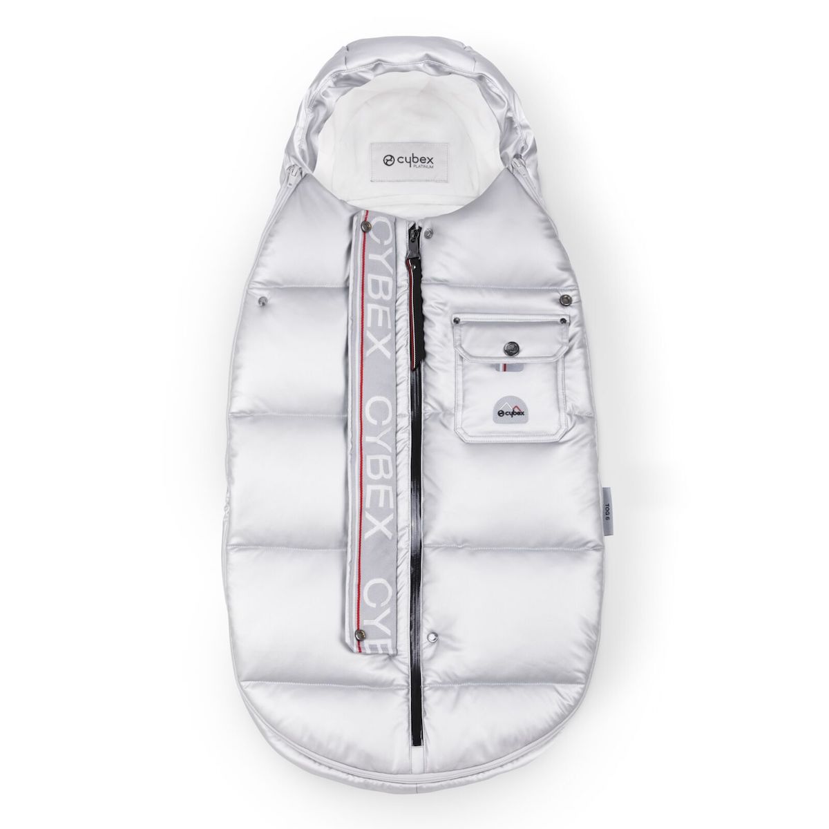 Mini Fußsack Platinum Winter Arctic Silber Cybex Silber