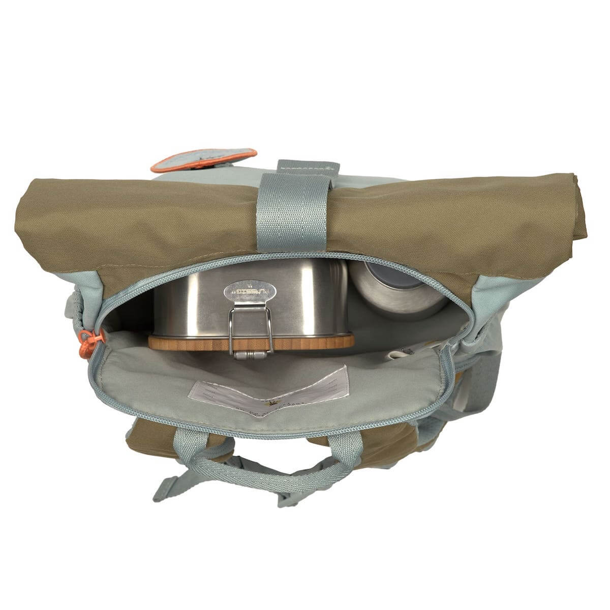 Mini Rolltop Backpack Nature Laessig light blue