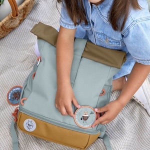 Mini Rolltop Backpack Nature Laessig light blue