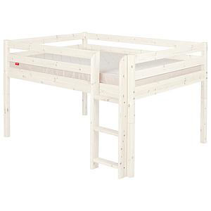 Mittelhohes Bett 140x200cm CLASSIC Flexa whitewash