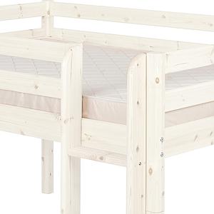 Mittelhohes Bett 140x200cm CLASSIC Flexa whitewash