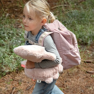 Mochila infantil acolchada Croco Rosa Done by Deer