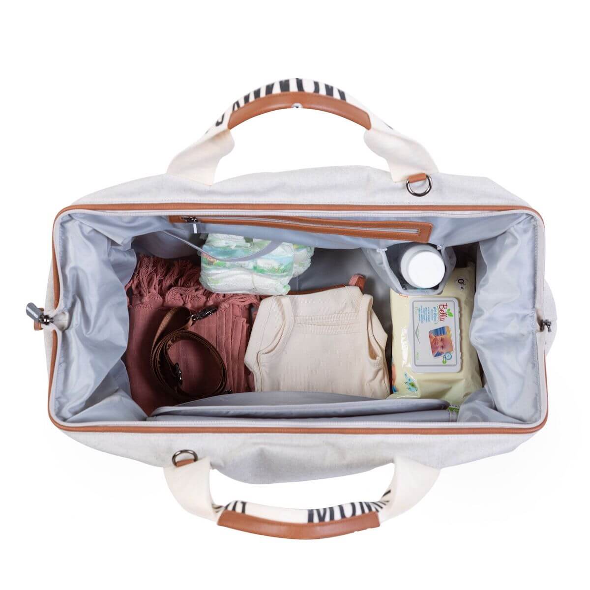 Mommy Bag Signature Canvas Childhome Weiß Roto