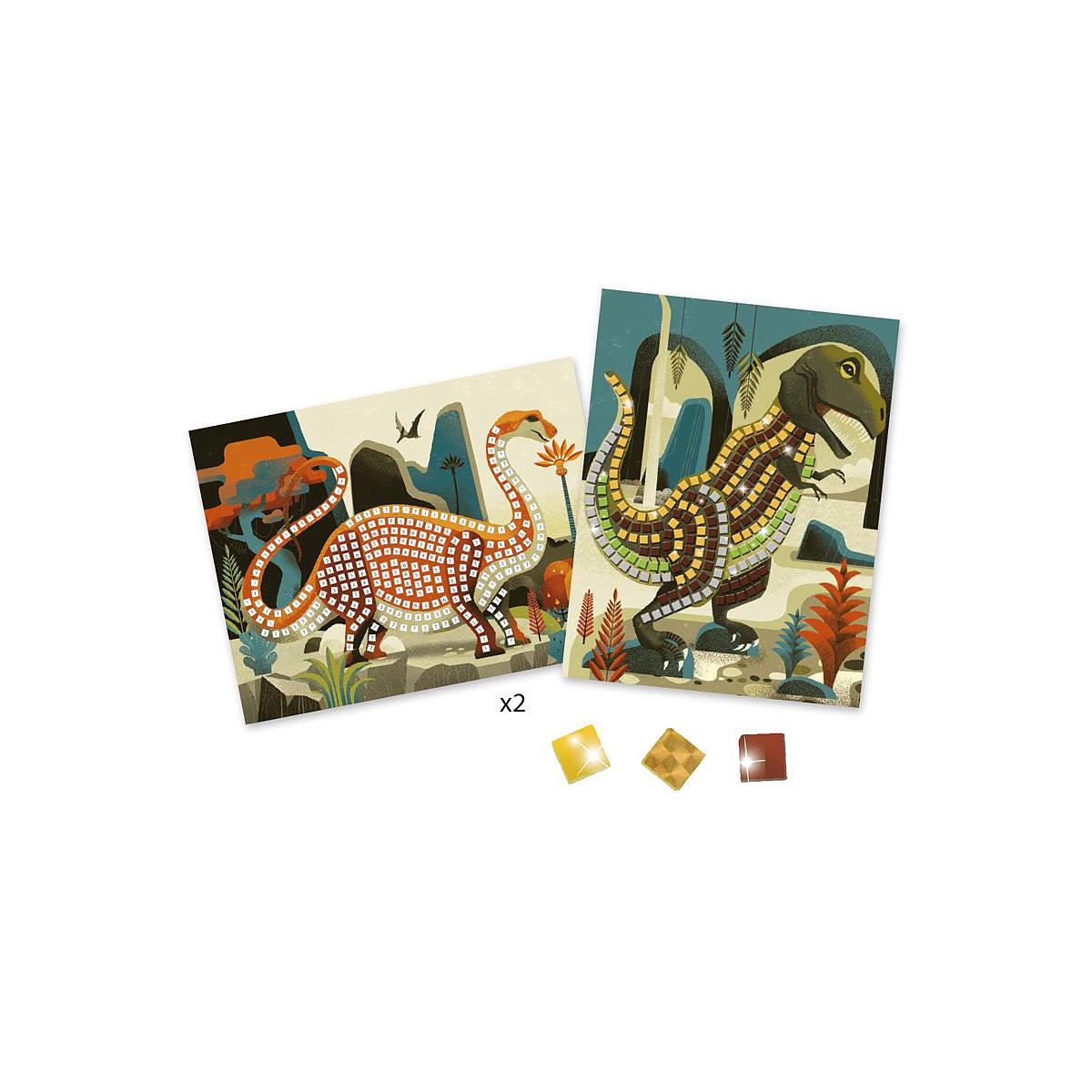 Mosaike Metallische Dinosaurier Djeco