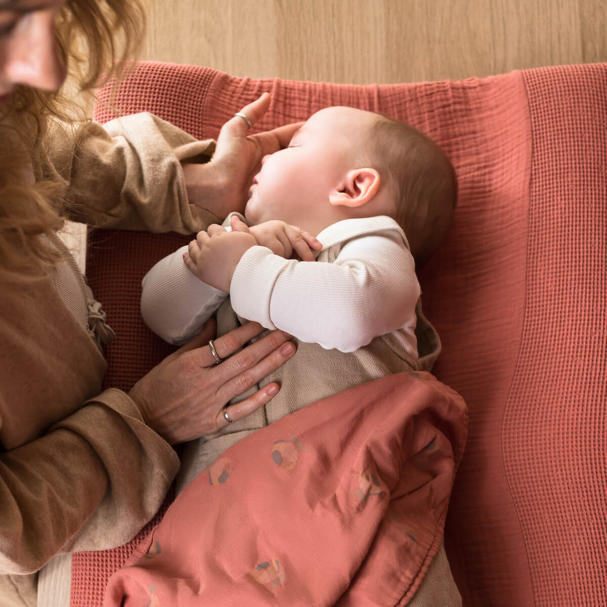 Mullwindel 70x70cm WABI SABI Nobodinoz Blossom Rosewood