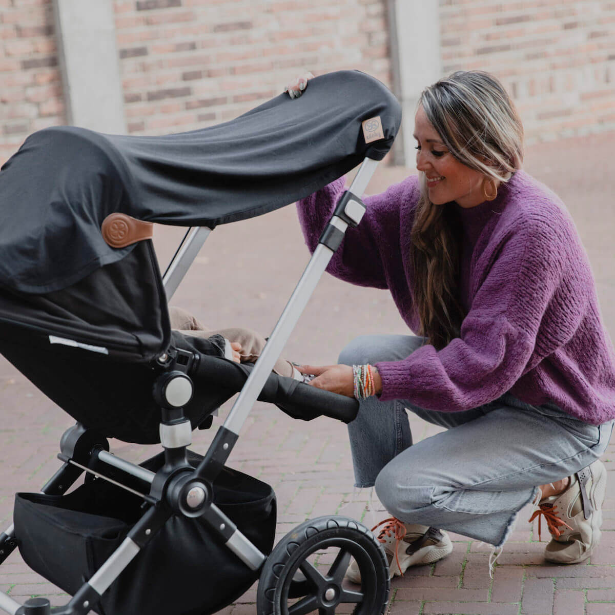 Multifunktionale UV-Decke UPF50+ 95x73cm Cloby Misty Rose