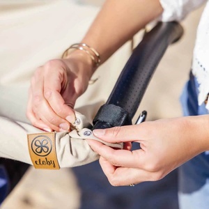 Multifunktionale UV-Decke UPF50+ 95x73cm Cloby Misty Rose