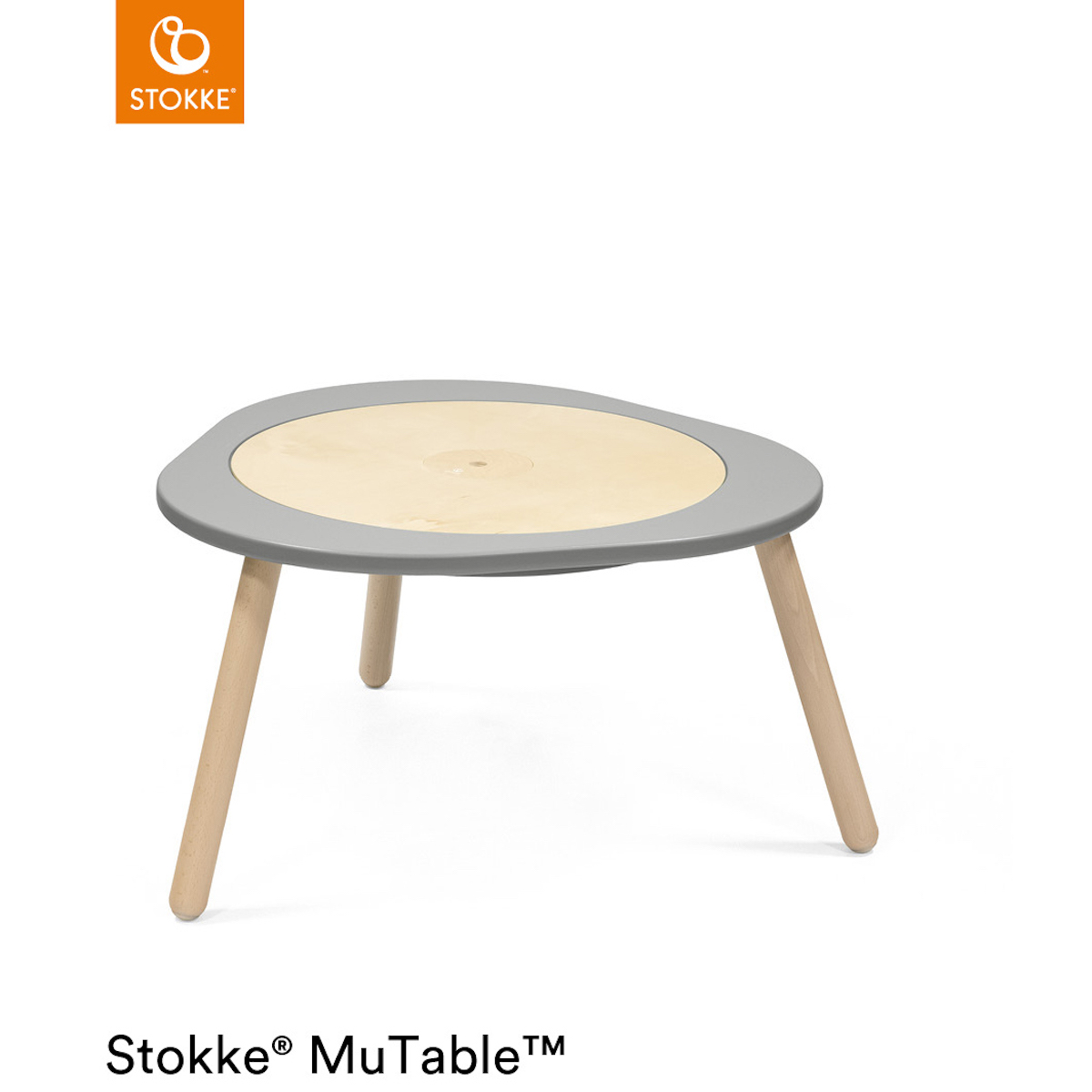 Multifunktionaler Spieltisch MUTABLE V2 Stokke Storm grey