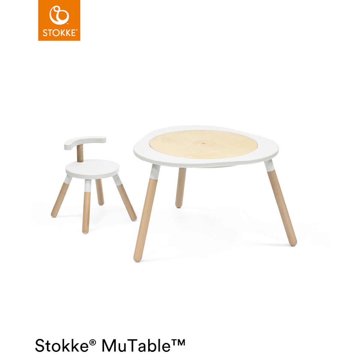 Multifunktionaler Spieltisch MUTABLE V2 Stokke Weiß