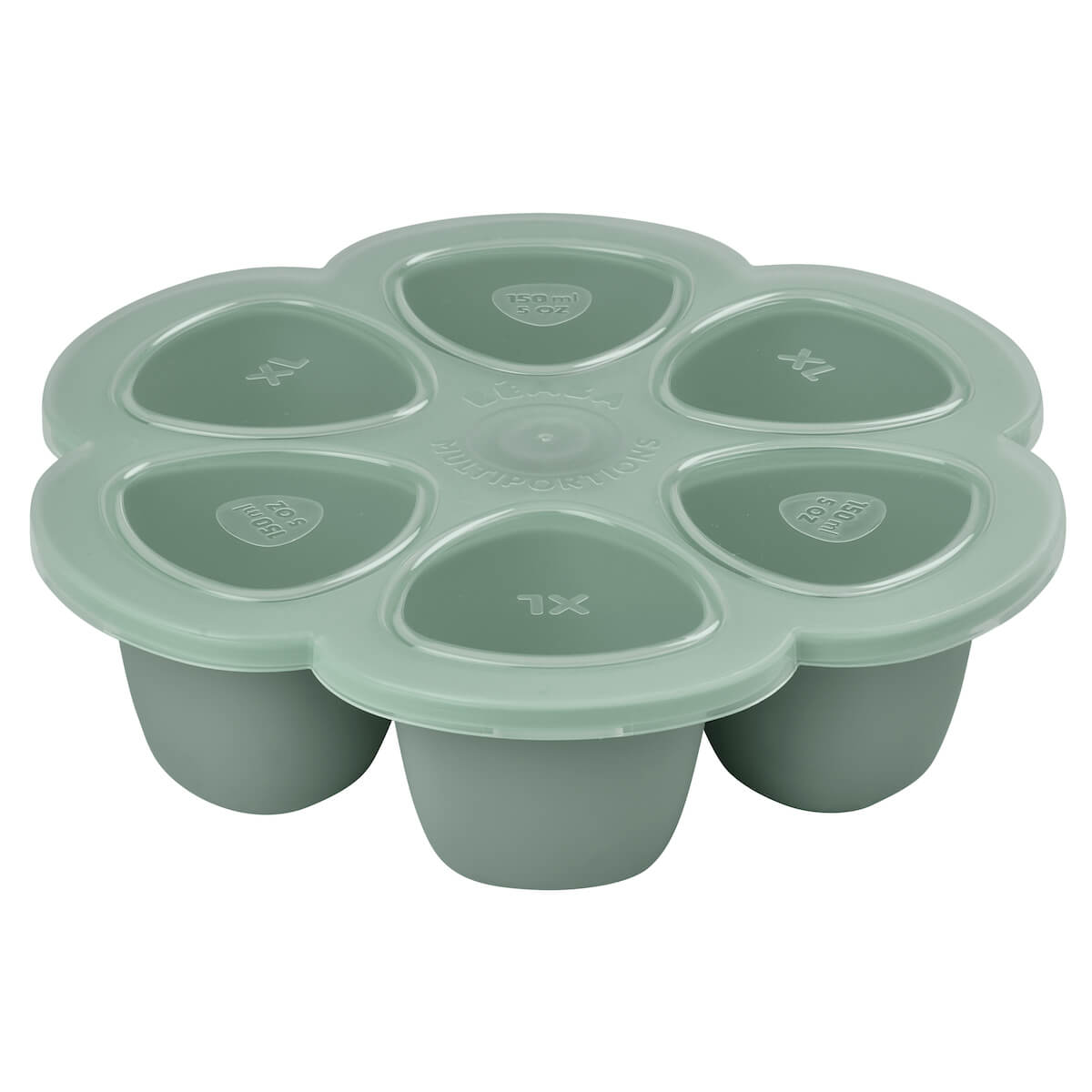 Multiportionen Silikon 6x150ml Beaba Salbeigrün