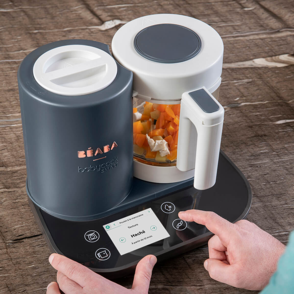 Mundstück BABYCOOK SMART Beaba Gris Anthrazit