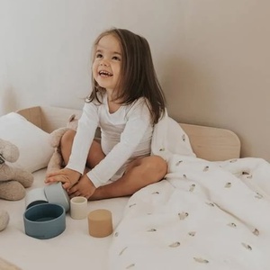 Muselin-Bettdeckenbezug Bamboom penguins