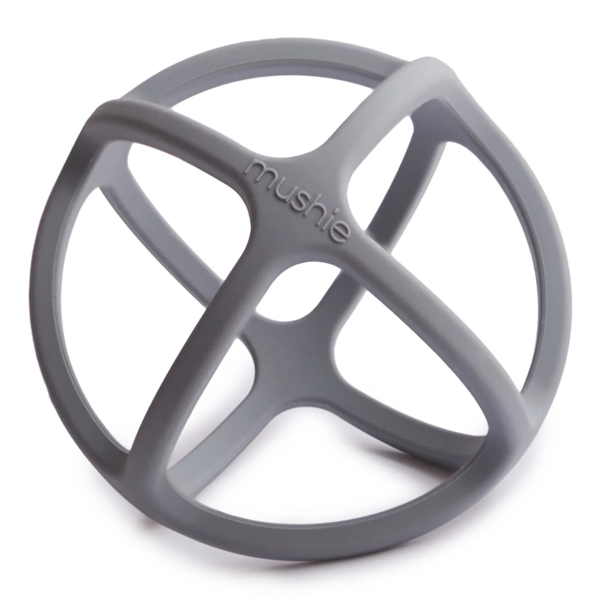 Mushie - Beißring Ball - Taubengrau          