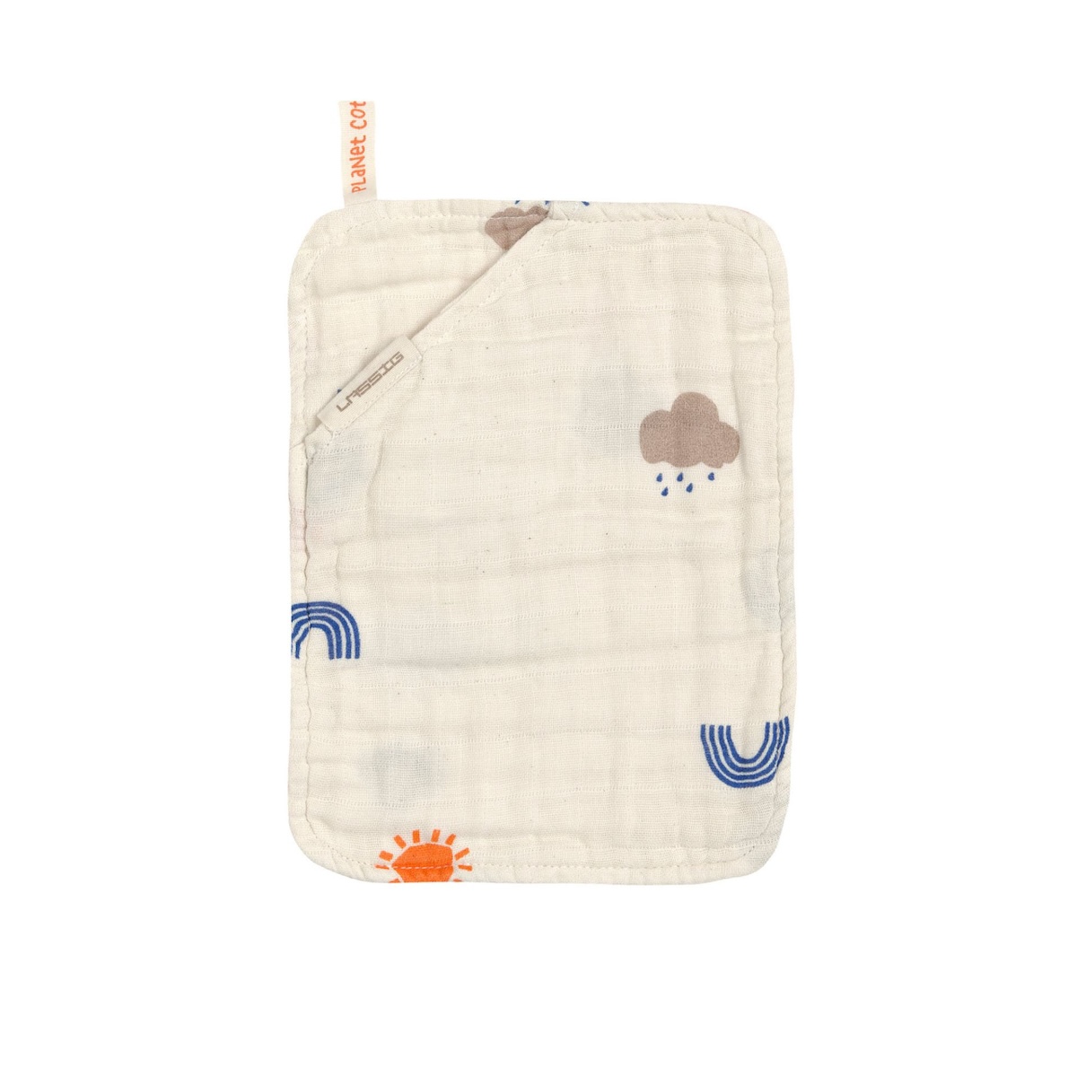 Muslin Set (Hooded Towel + Wash Glove) Laessig Blossom nature