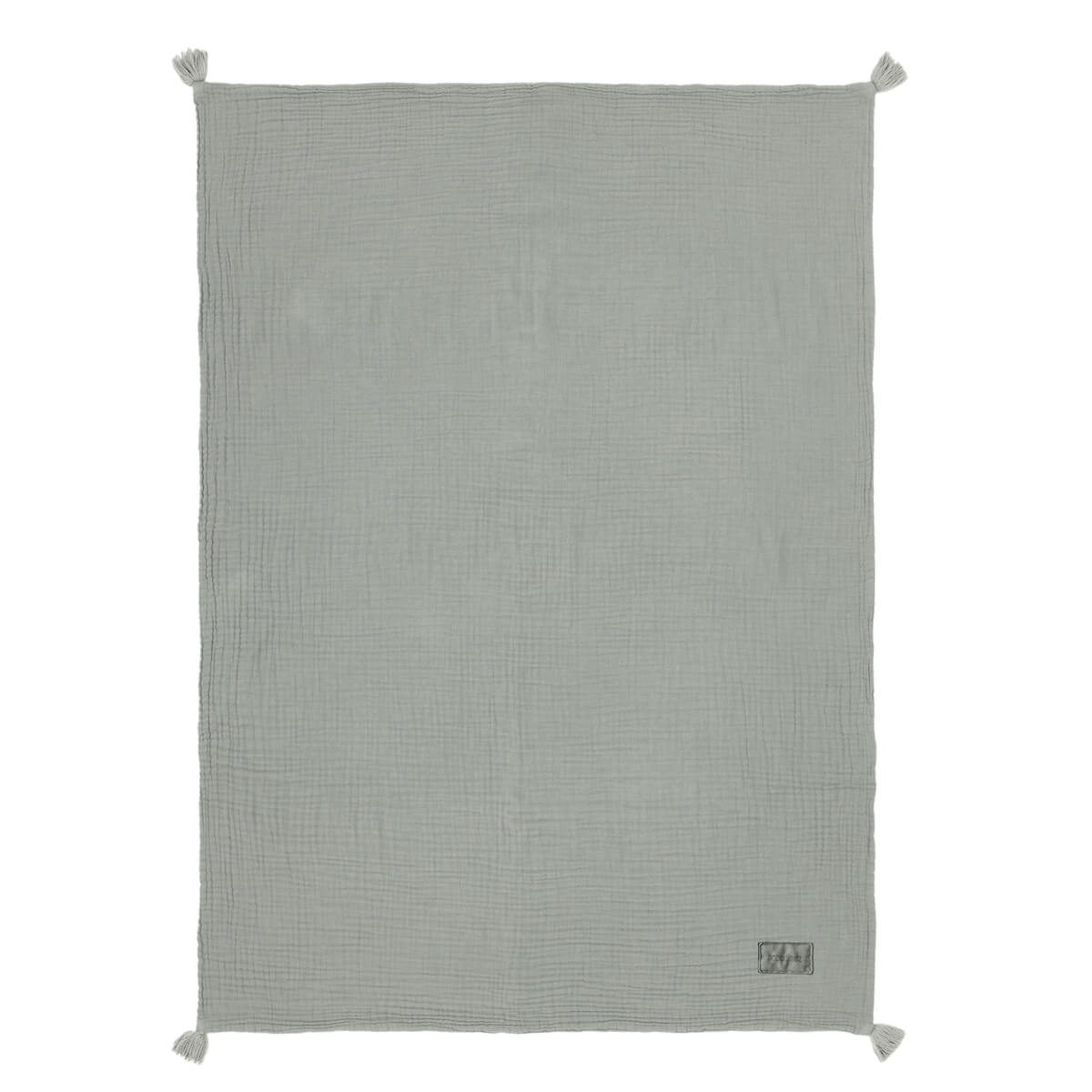 Musselin-Decke 65x100cm WABI SABI Nobodinoz azurblau