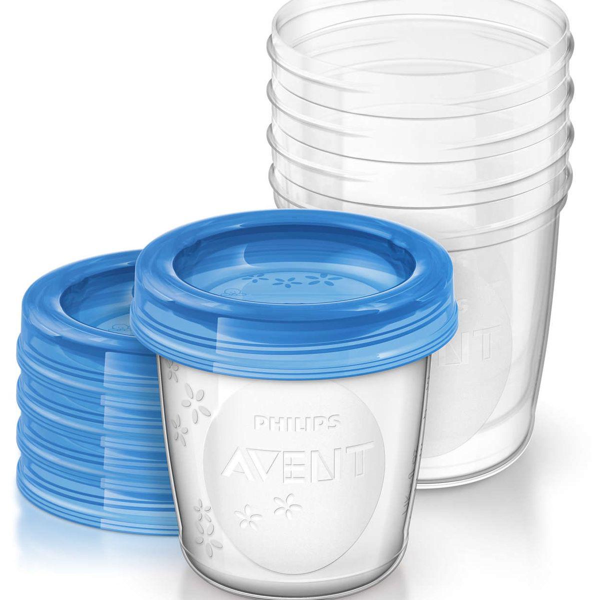 Muttermilchbecher 5 Stück 180ml NATURAL Avent