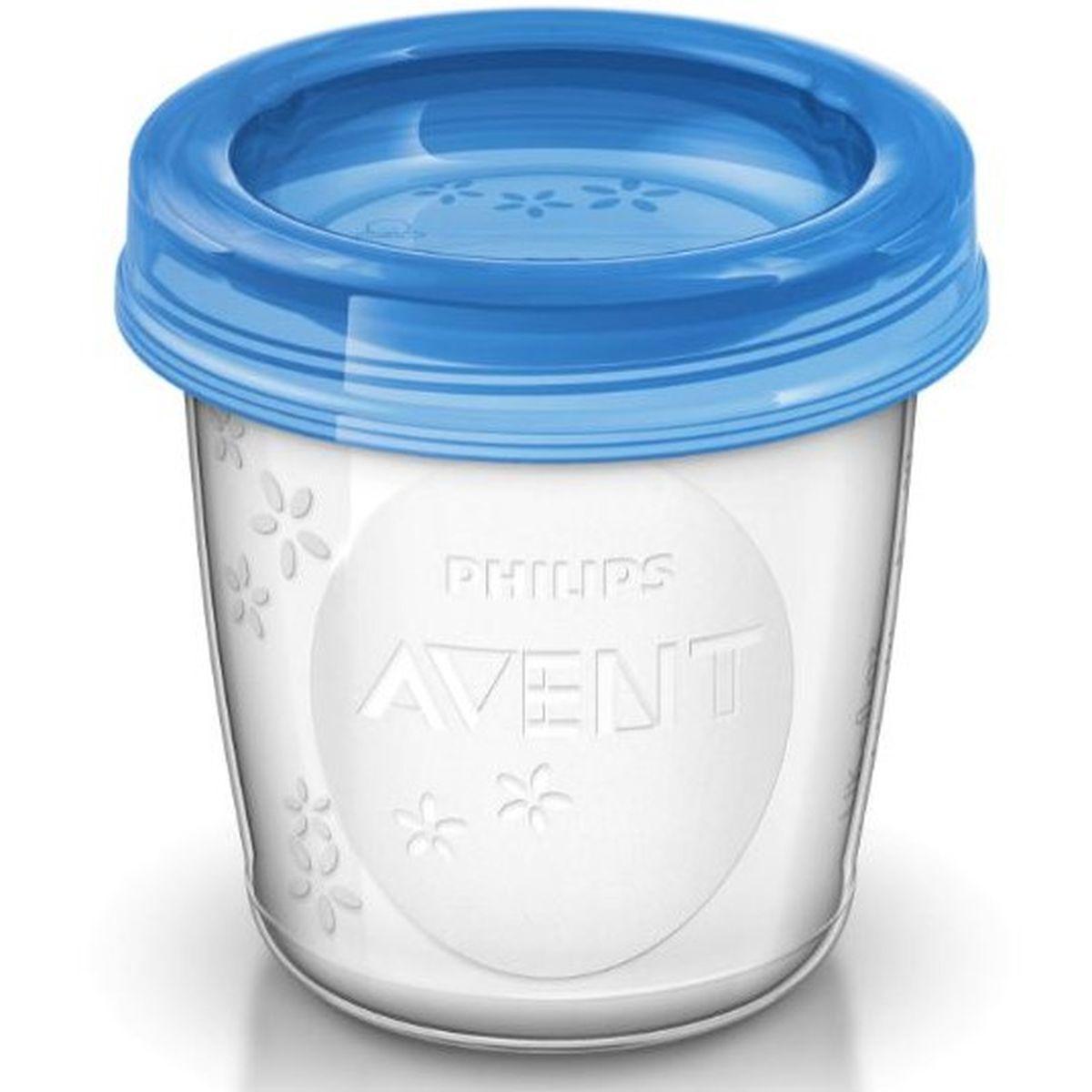 Muttermilchbecher 5 Stück 180ml NATURAL Avent