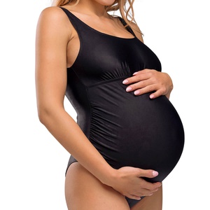 Mutterschafts-Badeanzug Original L Carriwell Schwarz