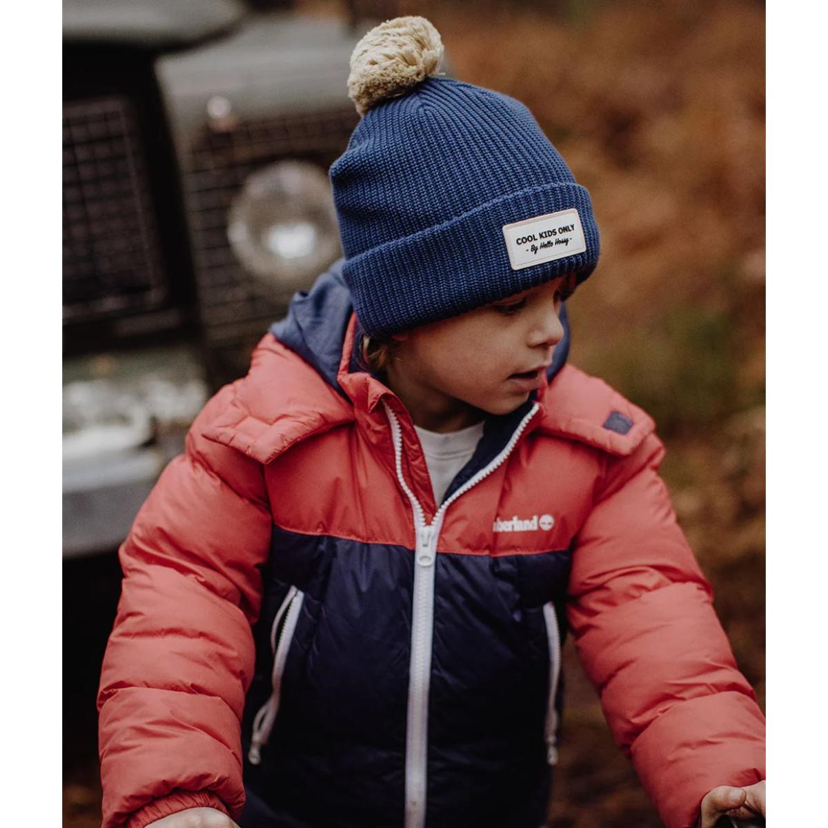 Mütze Color Block Night 9-18M Hello Hossy dunkelblau beige