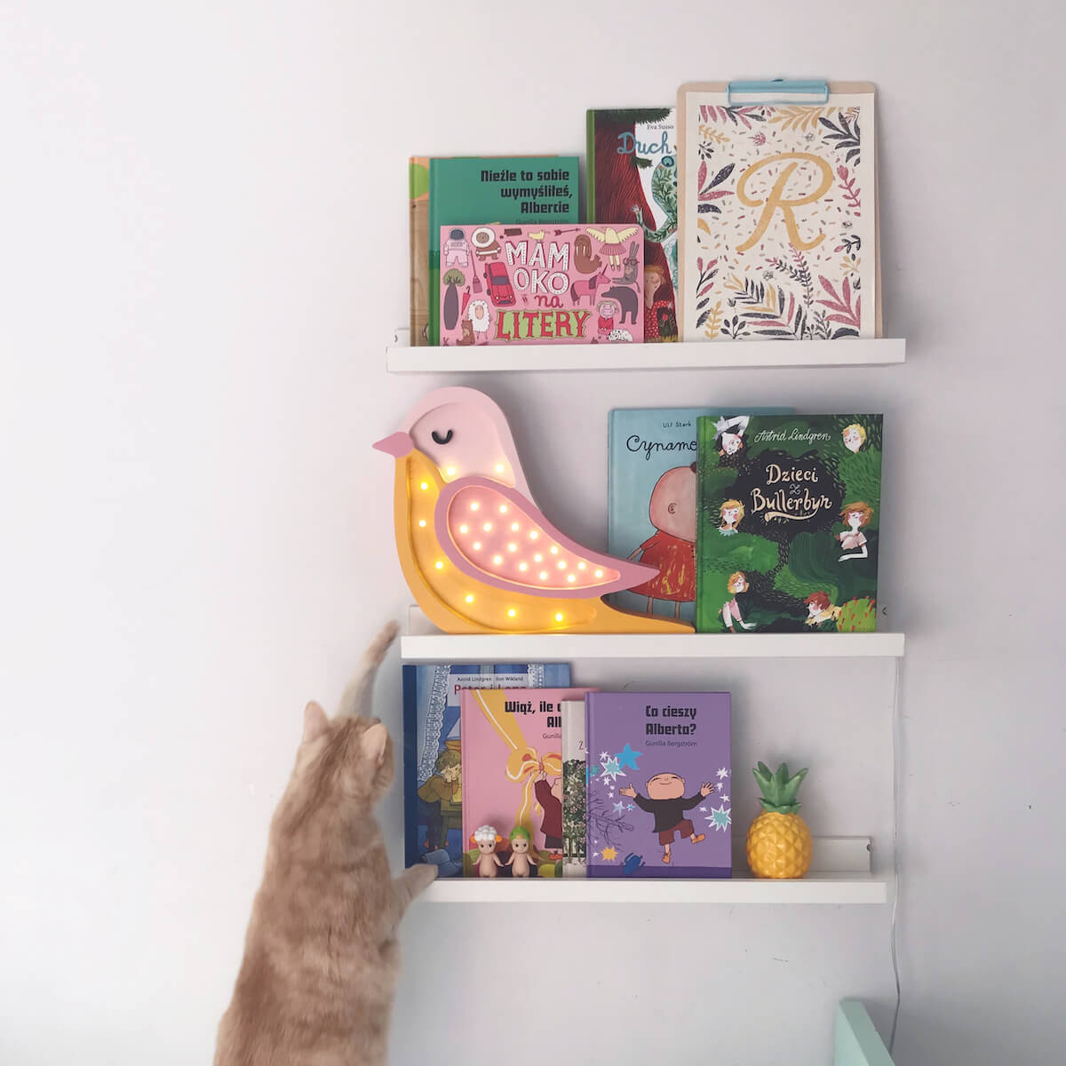 Nachtlicht BIRD Little Lights Khaki light mustard