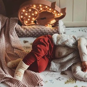 Nachtlicht REH Kleine Lichter Wald Hellbraun