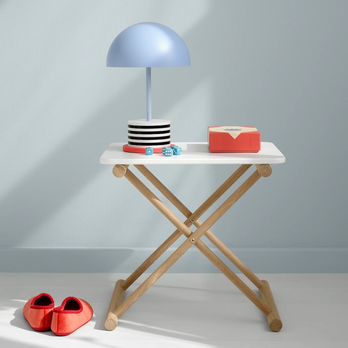 Nachttisch CAMP hoch Eiche/weiß Oliver Furniture