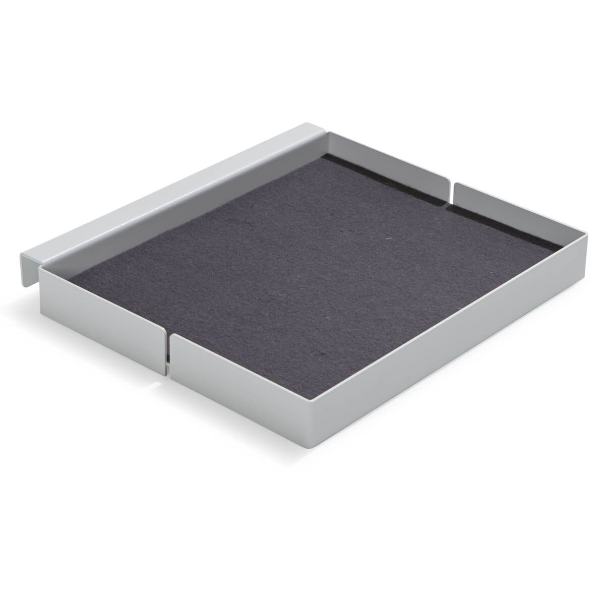 Nachttischablage Add-On No.3 FLAI Müller Small Living Metall Schale-Wollfilzeinlage