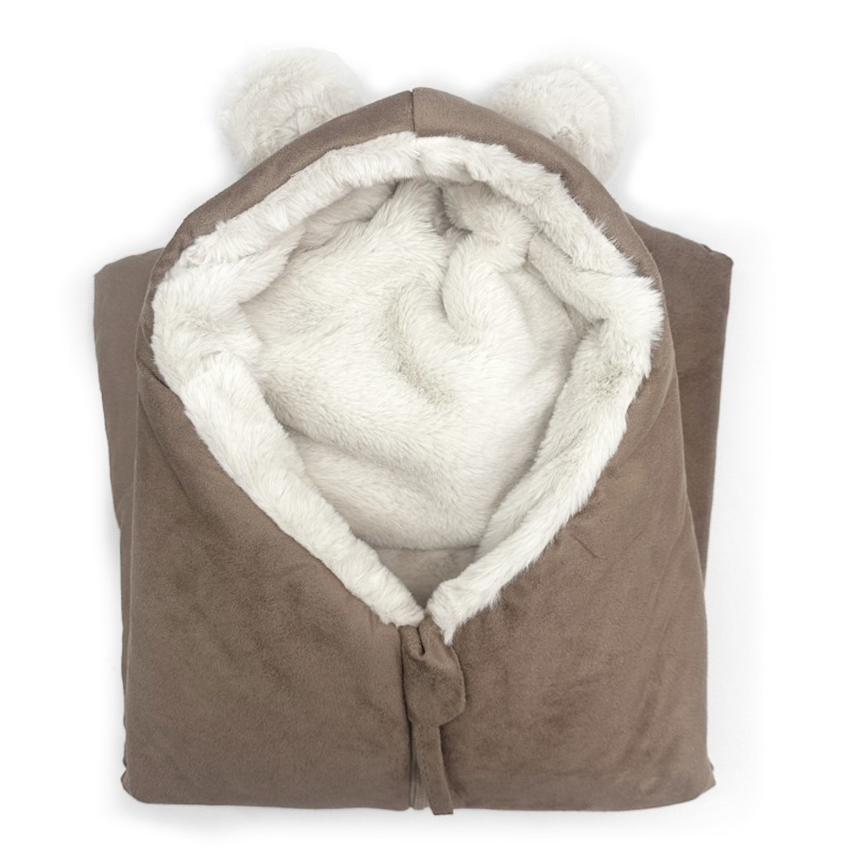 Nestchen ZIPPIE ESKIMO Babyshower suede almond