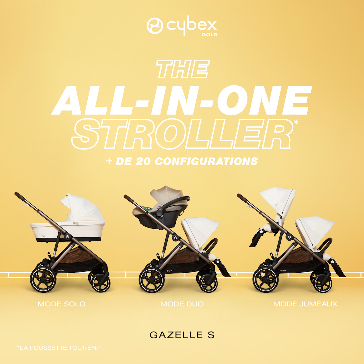 NEW as of 01/23 - GAZELLE S TPE Seashell Beige | light beige Cybex