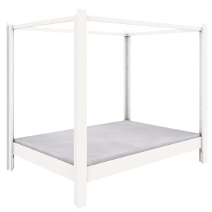 NEW Himmelbett 140x200cm DESTYLE de Breuyn weiß lackiert