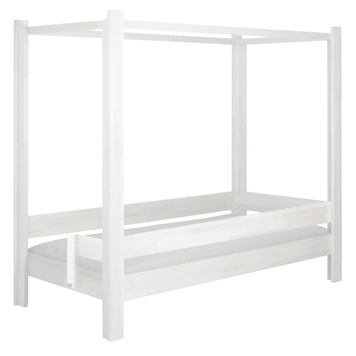 NEW Mitwachsendes Bett 90x200cm 5 in 1 Leiter Kurzseite DESTYLE de Breuyn weiß lackiert