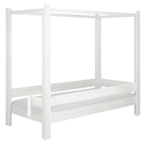 NEW Mitwachsendes Bett 90x200cm 5 in 1 Leiter Kurzseite DESTYLE de Breuyn weiß lackiert