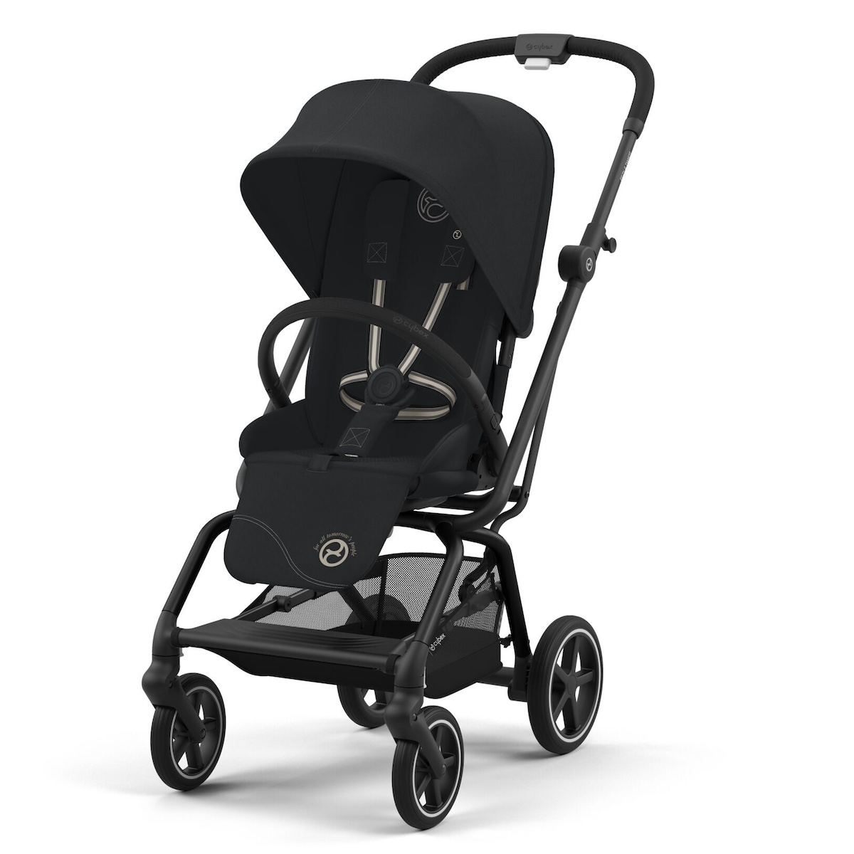 NEW Poussette EEZY S TWIST+ 2 Cybex cuir black-siège magic black black 