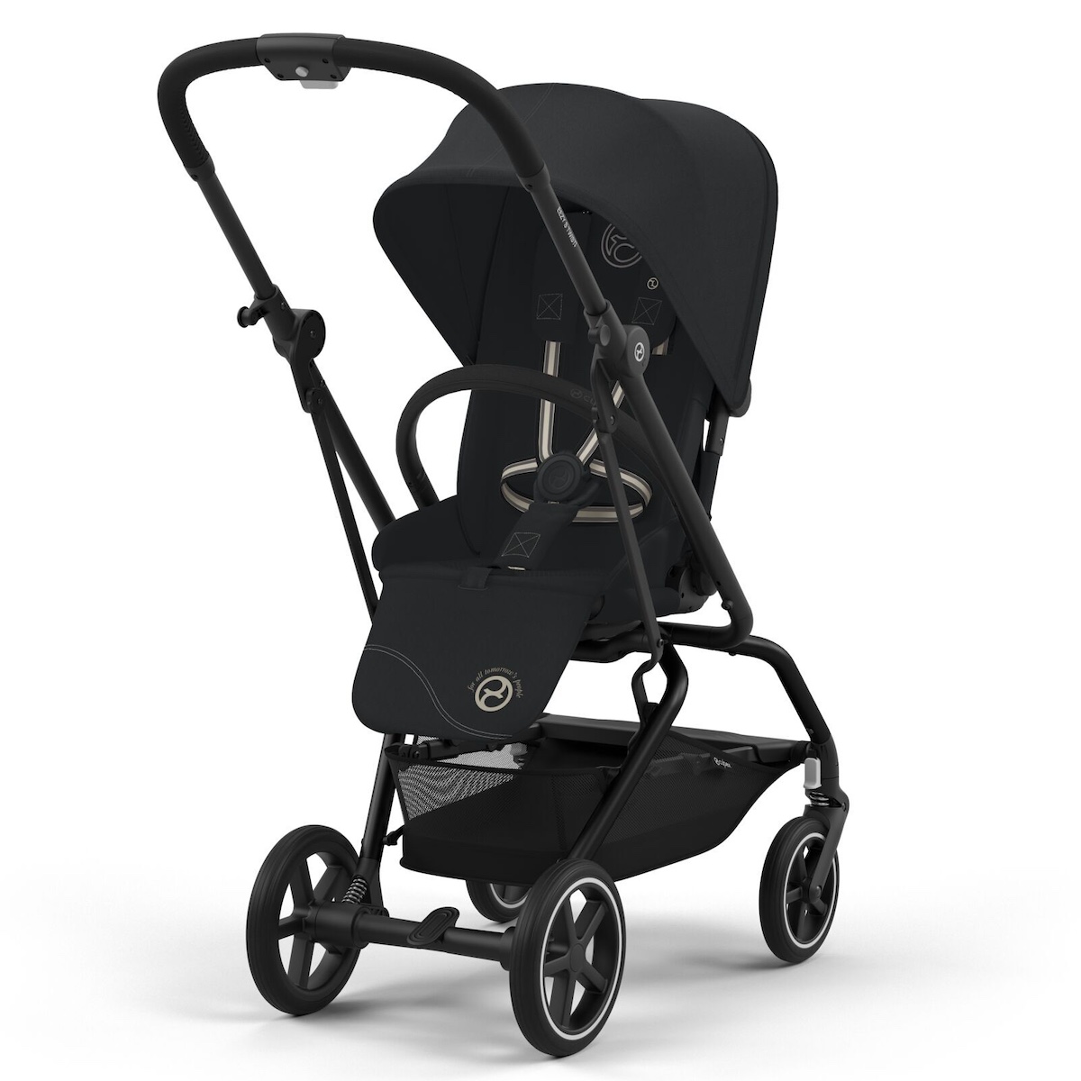 NEW Poussette EEZY S TWIST+ 2 Cybex cuir black-siège magic black black 