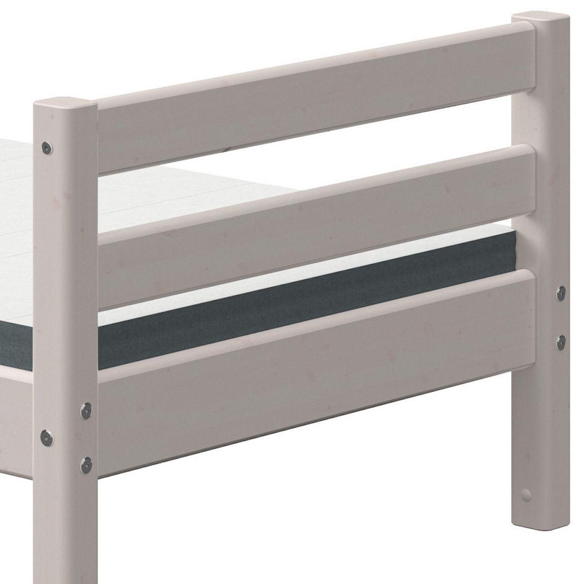 Niedriges Bett 90x200cm CLASSIC Flexa grey washed