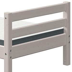 Niedriges Bett 90x200cm CLASSIC Flexa grey washed