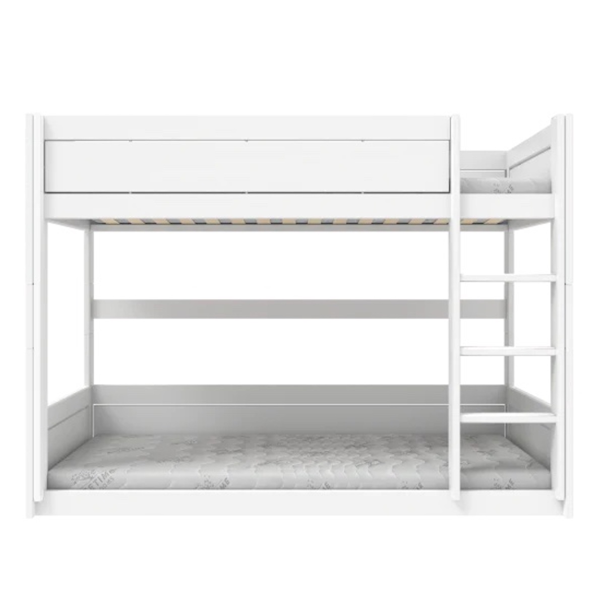 Niedriges Etagenbett mit Rollenboden Lifetime white