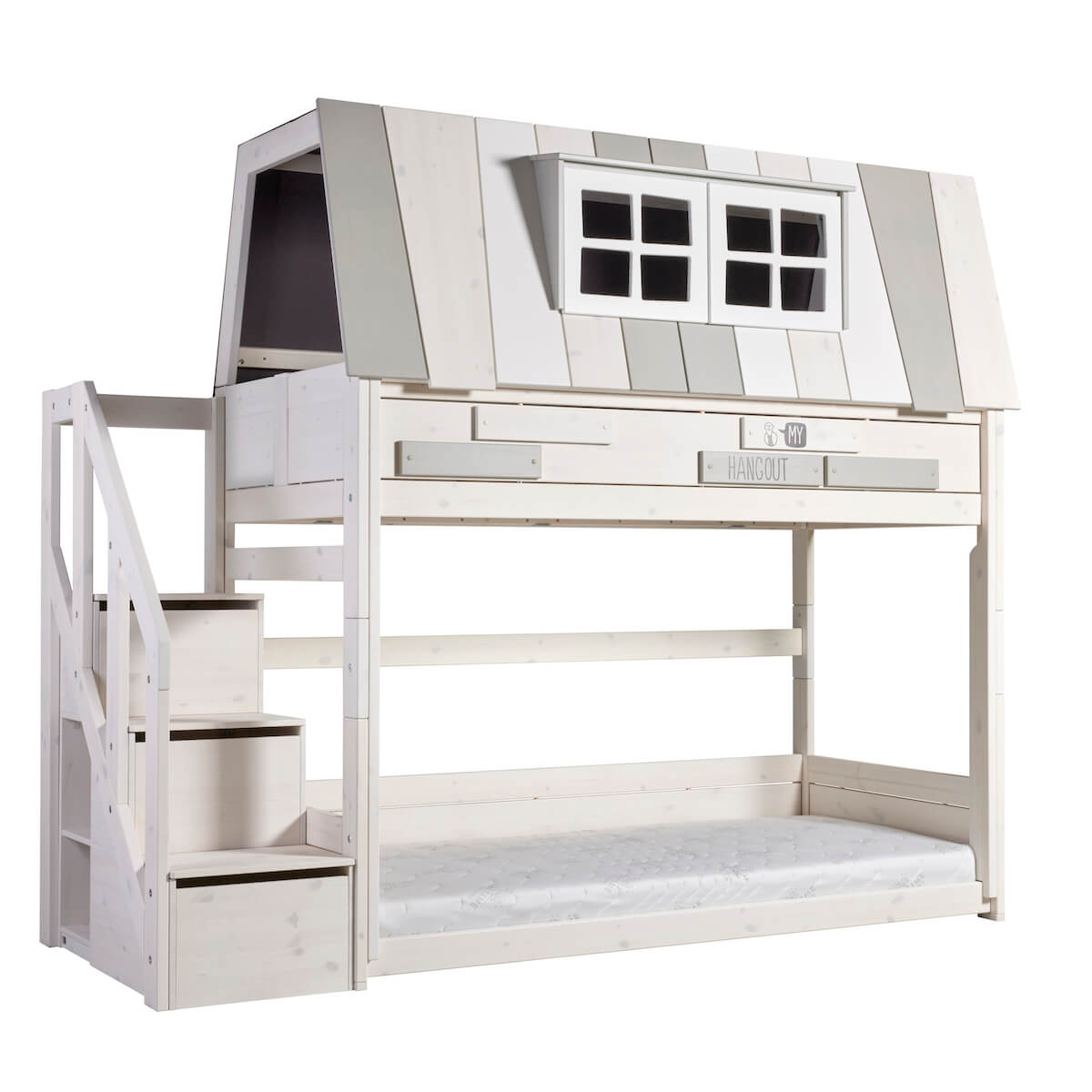 Niedriges Etagenbett MY HANGOUT LUX Lifetime whitewash