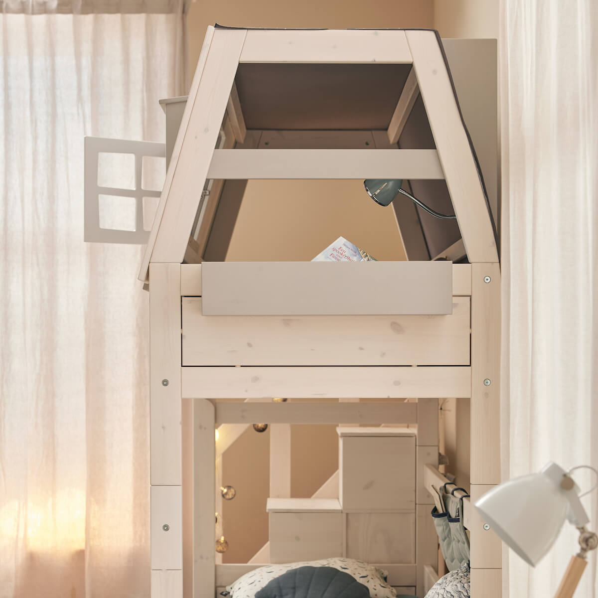 Niedriges Etagenbett MY HANGOUT LUX Lifetime whitewash