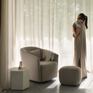 OTTOMAN GOMI Quax mohair latte